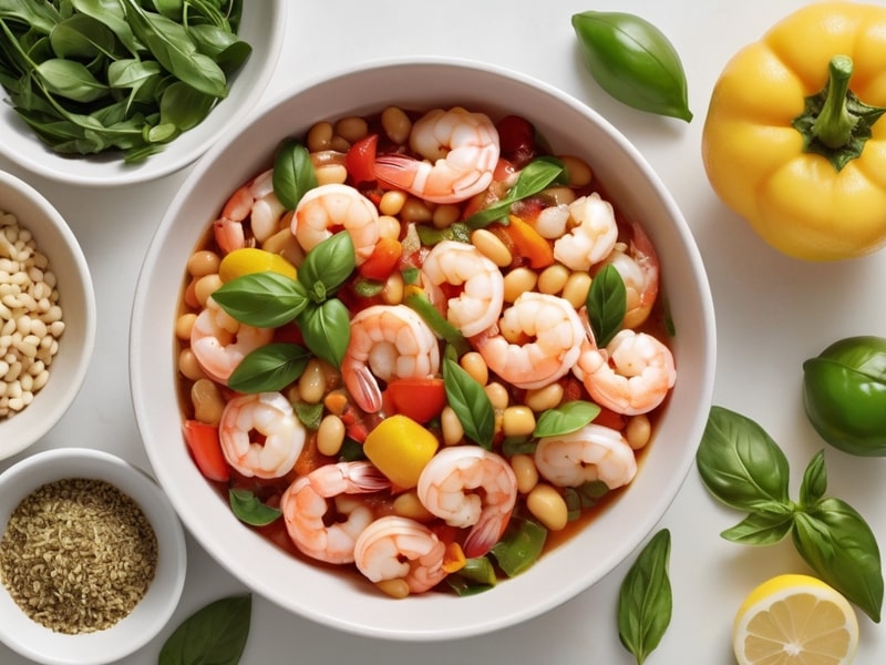 Lemony Shrimp and Bean Stew