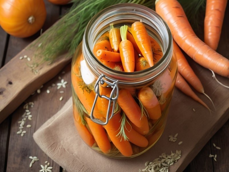 Carrots Pickled with Fennel Seeds